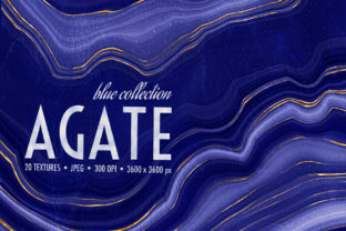 Blue & Gold Agate Geode Textures: A Designer's Asset