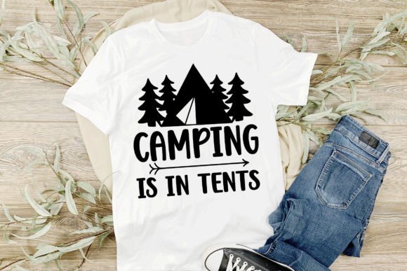 Camping is in Tent SVG Cut File: Creative Design Unleashed