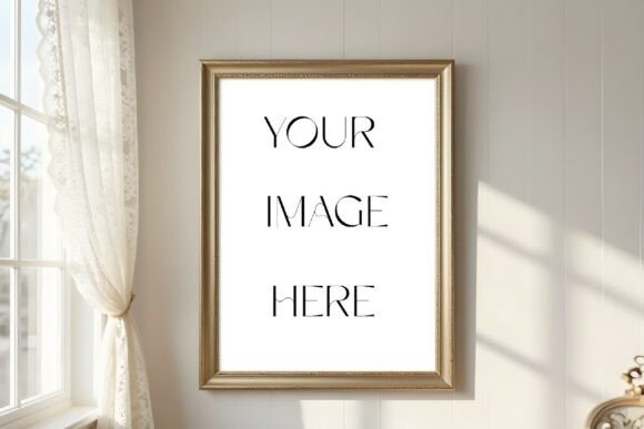 Elegant Champagne Gold Portrait Frame