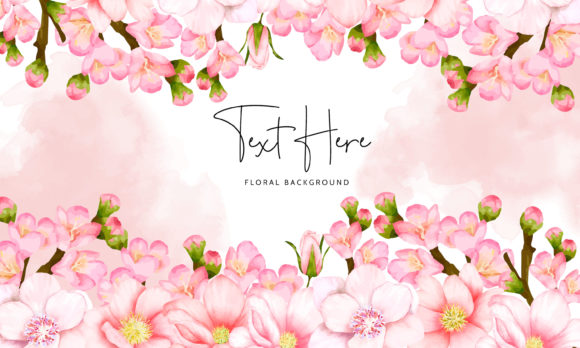 Floral Background Cherry Blossom Flower: Elegant Design Assets