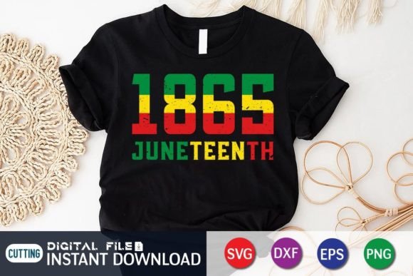 Juneteenth 1865 Independence Day T-Shirt: A Design Asset