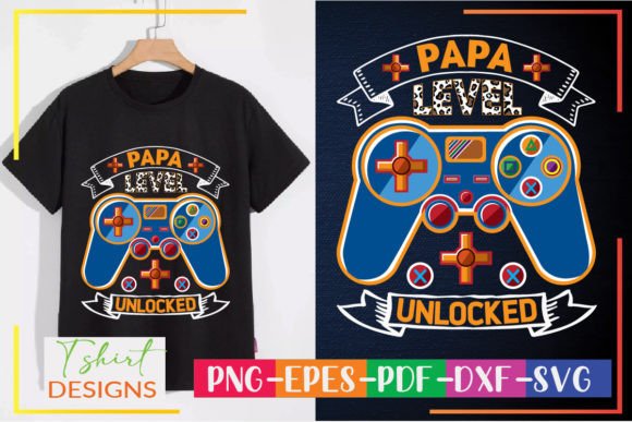 Papa Level Unlocked: A Gaming Birthday Design for Creative Projects