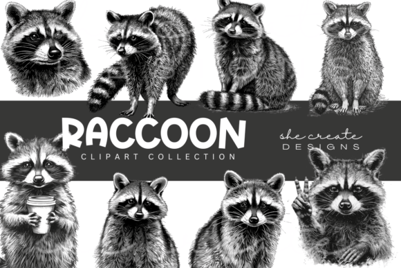 Racoon Clipart: Elevate Your Visual Design