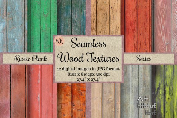 Unlock Premium Design with Seamless Rustic Plank Wood Textures 8K